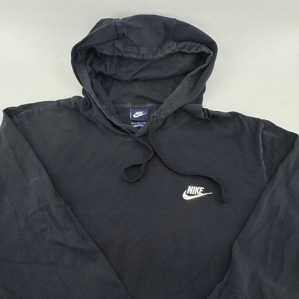 Nike Men's Black 90's Long Sleeve Hoodie‎ Pullover Casual Athleisure Size XL